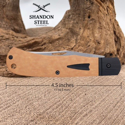 Case XX Crossroads XR Texas Trapper – Maple Valley Richlite & Black G-10 – 54699 *preorder*