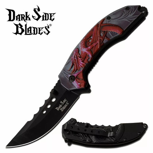 DARK SIDE BLADES DS-A072RD SPRING ASSISTED KNIFE