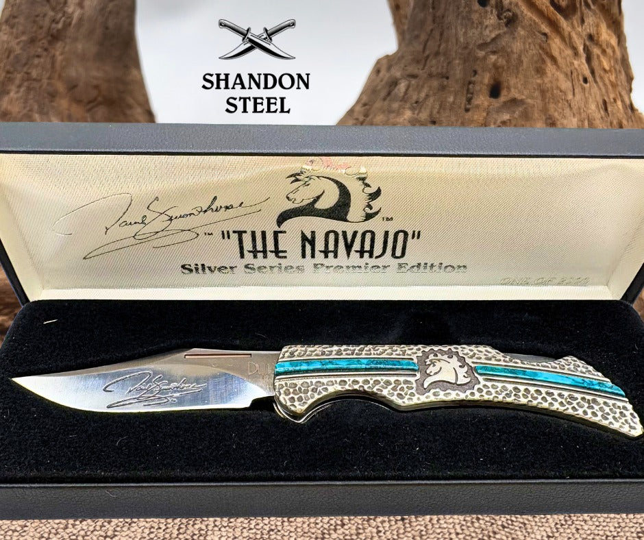 David Yellowhorse The Navajo United Cutlery Boxed CS45 Silver Series Premier