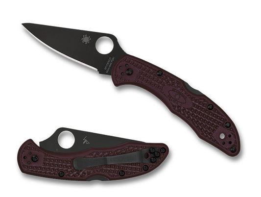 Spyderco Delica® 4 Lightweight Micro-Melt® PD#1 Black Blade C11BGBK Sprint Run™