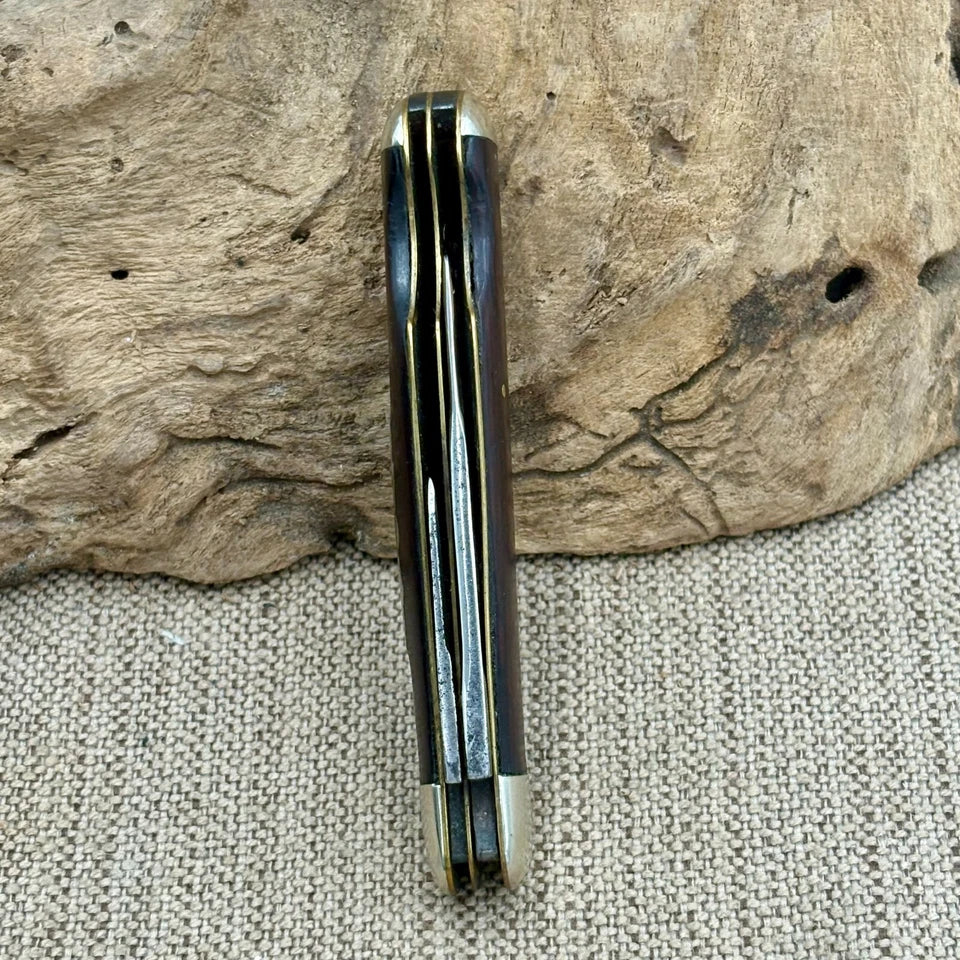 E.C. SIMMONS VINTAGE KEEN KUTTER 2 BLADE EASY OPEN POCKET KNIFE USA RARE (243)