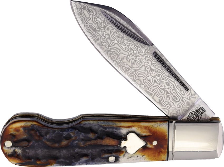 Rough Rider EO Jack Cinnamon Bone Damascus RR2528