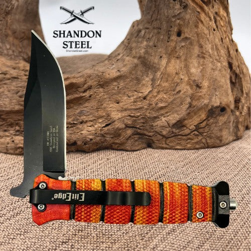 Marines Open Assist Folding Pocket Knife ElitEdge Glass Breaker 10-A53MR (177)