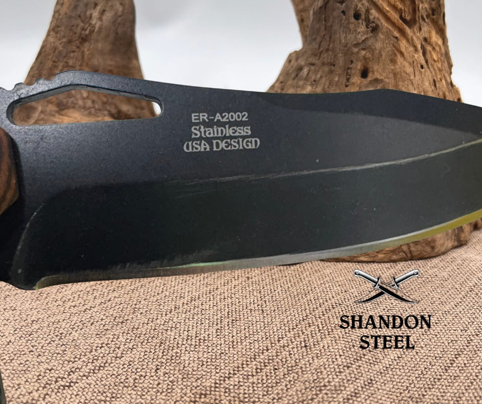 Elk Ridge ER-A2002 Wood Linerlock Folding Drop Point Flipper Pocket Knife (75)