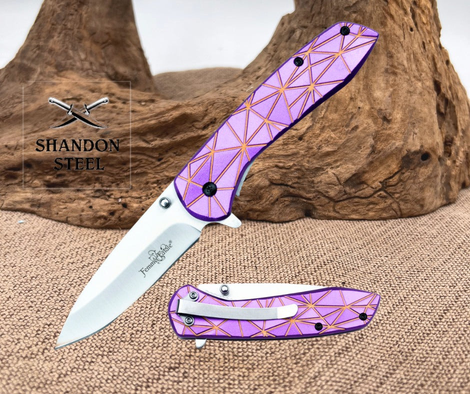 FEMME FATALE SPRING ASSISTED KNIFE - FF-A014PY