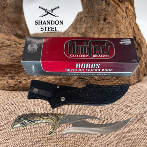 Horus Egyptian Falcon Knife By Kit Rae United Cutlery Relic Series UC1229 w box