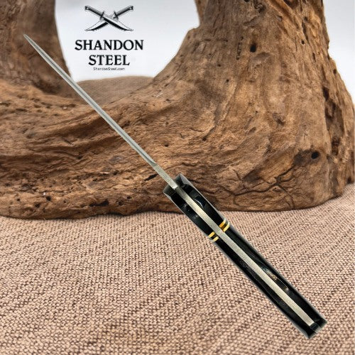 Skinner Knife 4.25in Blade Stainless Steel Sheath Full Tang Hunting Camping (13)