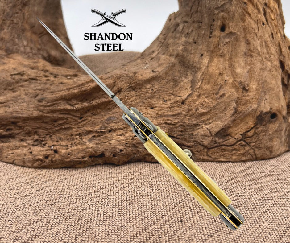 Frank B Italian Stiletto 9" Kris Blade, Mother of Pearl