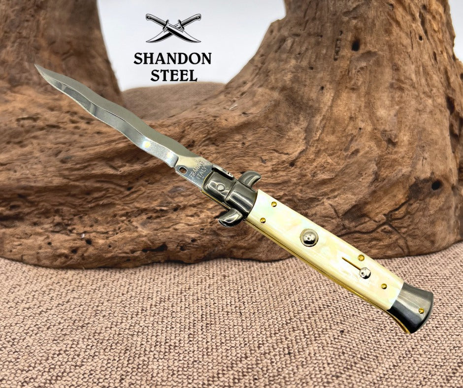 Frank B Italian Stiletto 9" Kris Blade, Mother of Pearl