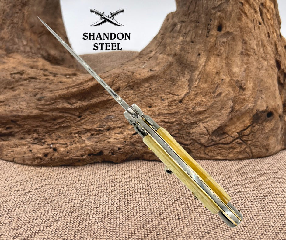 Frank B Italian Stiletto 9" Kris Blade, Mother of Pearl