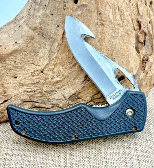 Frost Cutlery Ranger Guthook Folding Folder Linerlock Pocket Knife w clip (248)