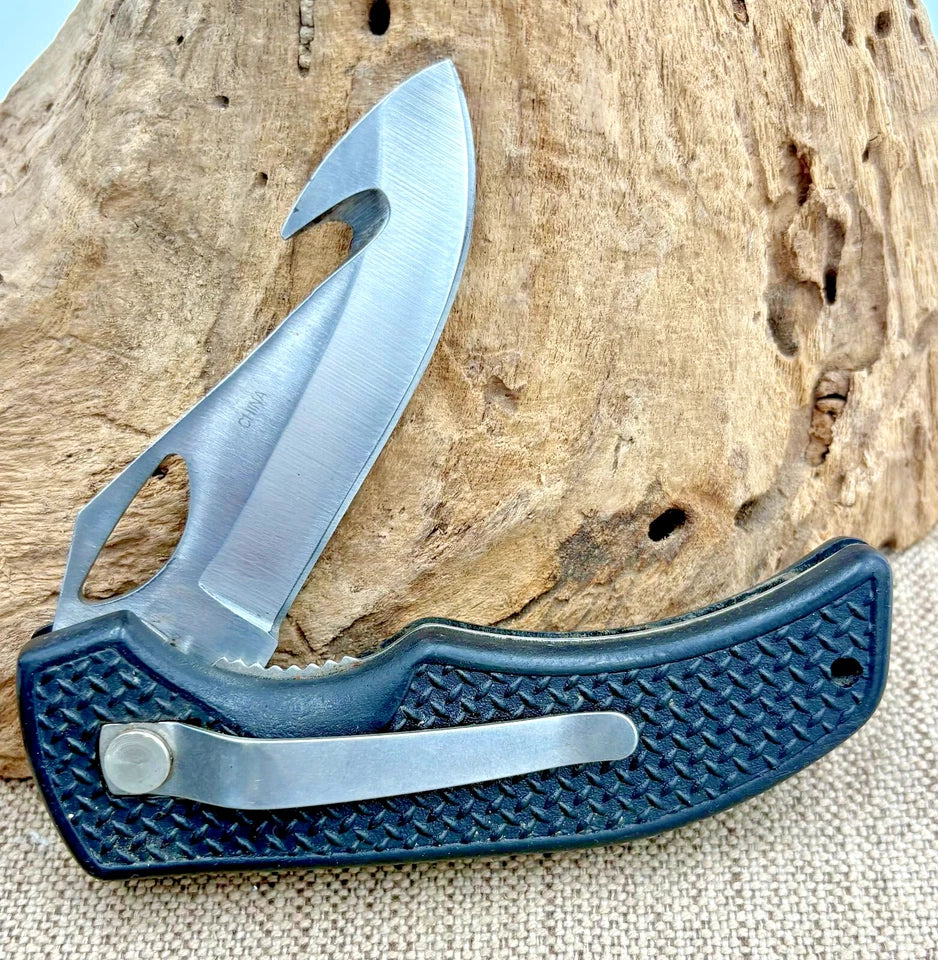 Frost Cutlery Ranger Guthook Folding Folder Linerlock Pocket Knife w clip (248)
