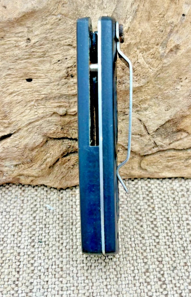 Frost Cutlery "Delta Ranger" Black Folding Pocket Knife Combo Blade (244)