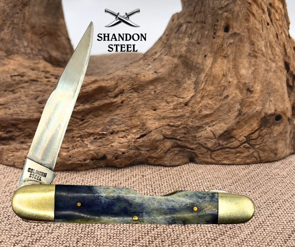 Frost Cutlery Whittler Pocket Knife Stainless Steel Blade Smooth Bone Handle 89