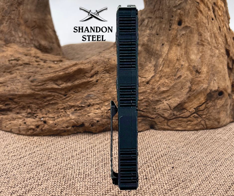 Guardian Tactical APEX S/E OTF Knife Black Al/CF (3.4" Dark SW Serr MagnaMax) 152612