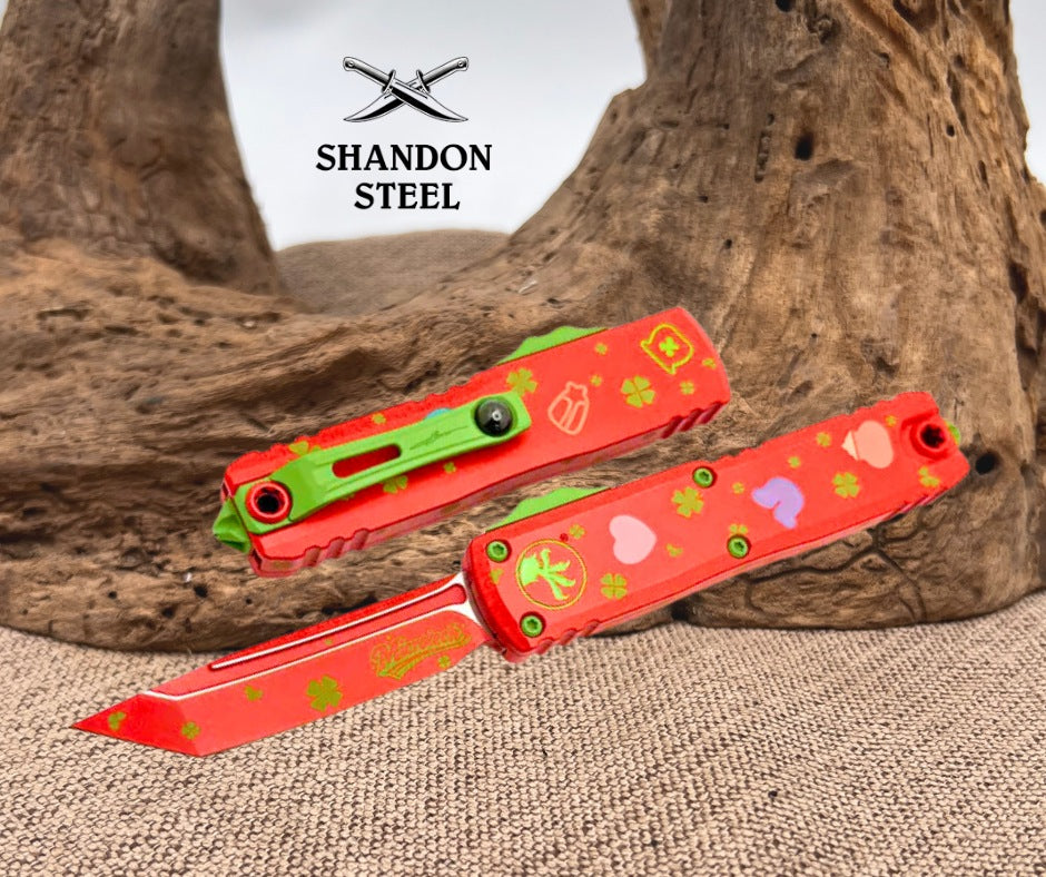 Microtech UTX-85 Gen IV St. Patricks Day T/E Signature Series 12334-1SPDS