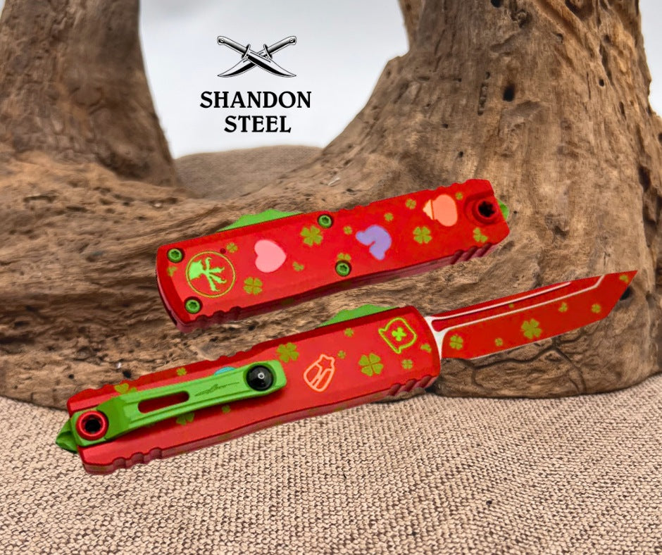 Microtech UTX-85 Gen IV St. Patricks Day T/E Signature Series 12334-1SPDS