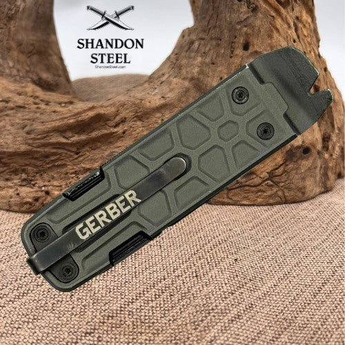 Gerber Lockdown Pry Multi-Tool Stainless Steel Handles EDC Scissors Knife 13