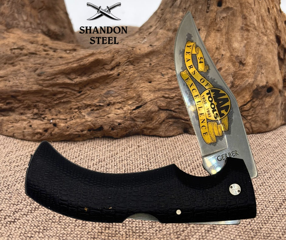 Gerber Knives 650 Mac Tools 1992 Limited Edition 759/3500 BackLock Folder (110)