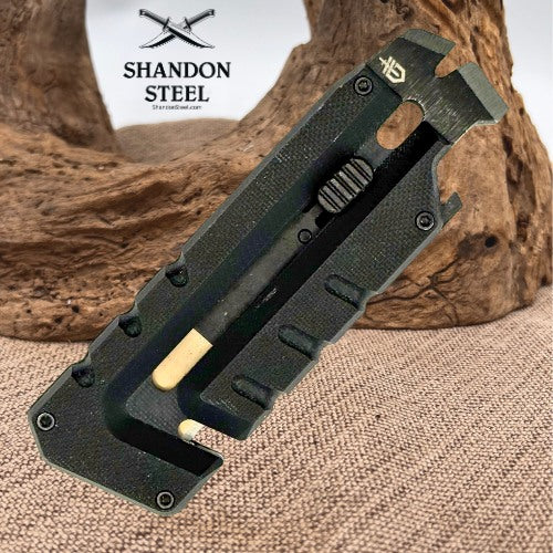 Gerber Prybrid Pocket Knife Multitool 8-in-1 Box Cutter Bottle Opener Black 172
