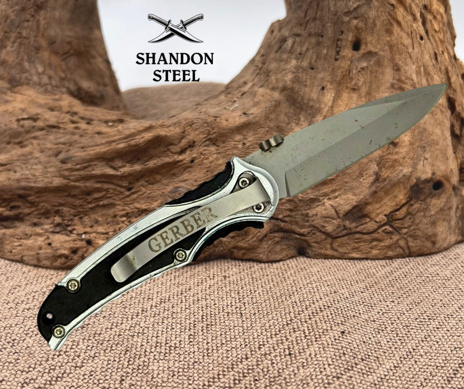Gerber Presto Assisted Folding Pocket Knife Plain Edge Pocket Clip (86)
