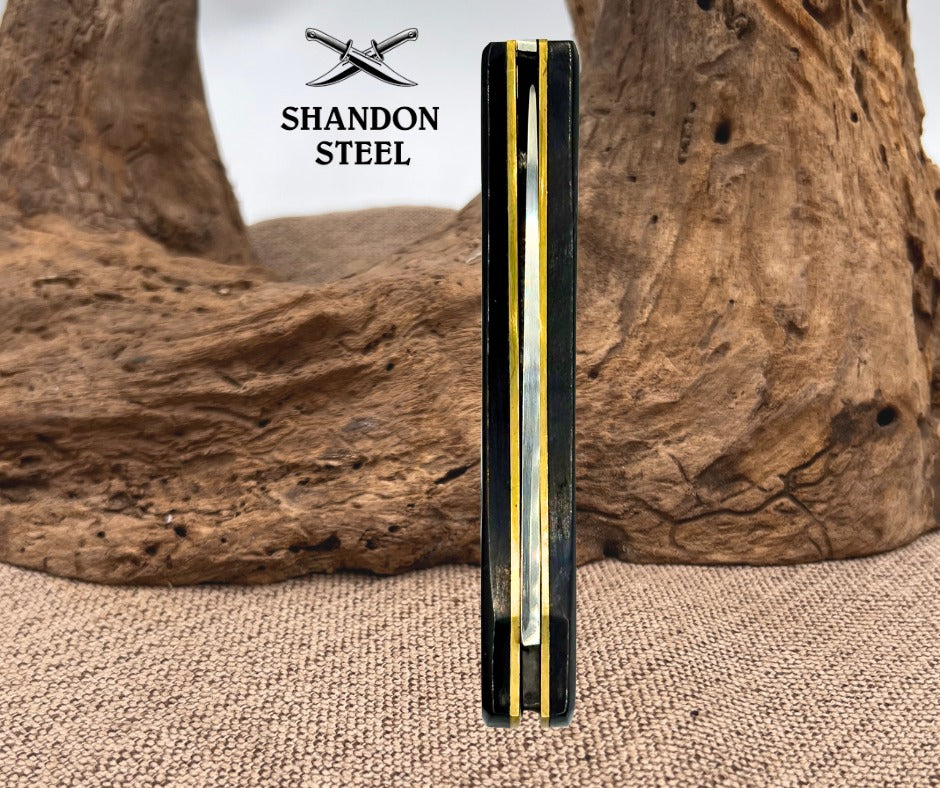 GERMAN BULL Cape Buffalo Horn GB-107BH SOD BUSTER KNIFE Handmade Knife (162)