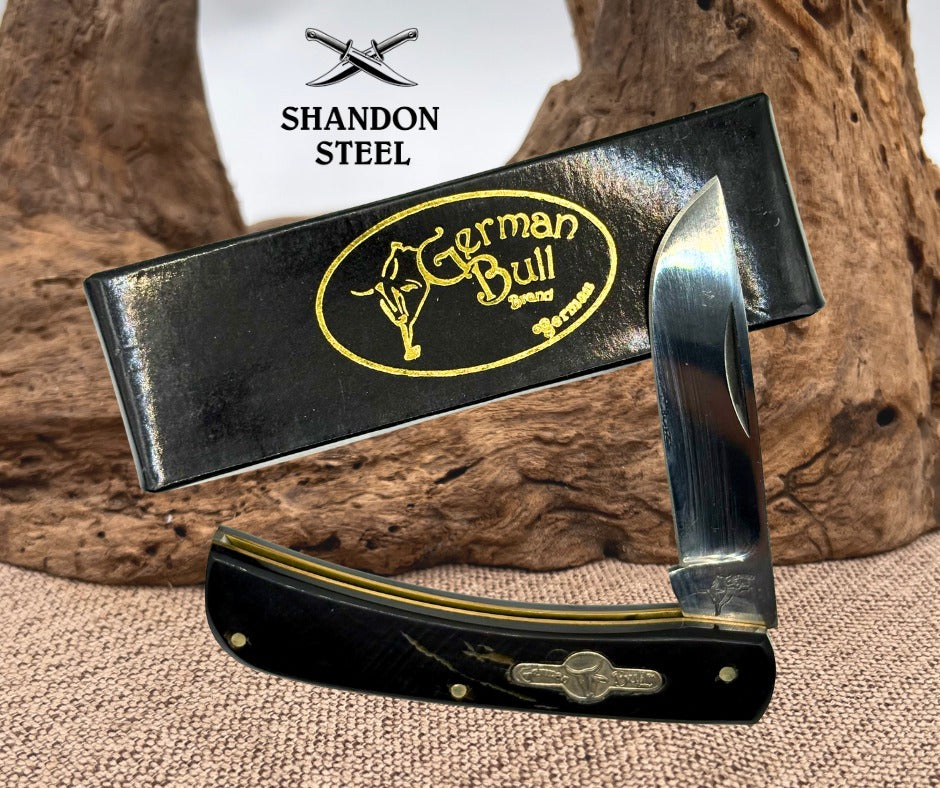 GERMAN BULL Cape Buffalo Horn GB-107BH SOD BUSTER KNIFE Handmade Knife (162)