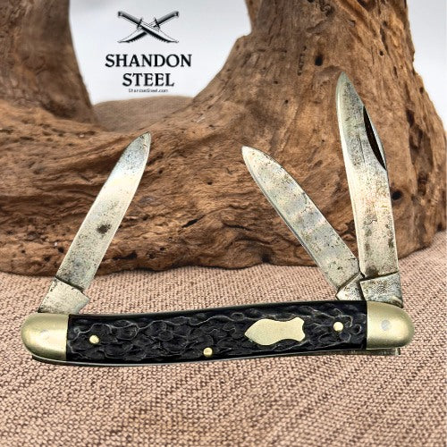 Carl Schlieper German Eye Brand Knife Solingen Germany 3 Blade Pocket Knife (46)
