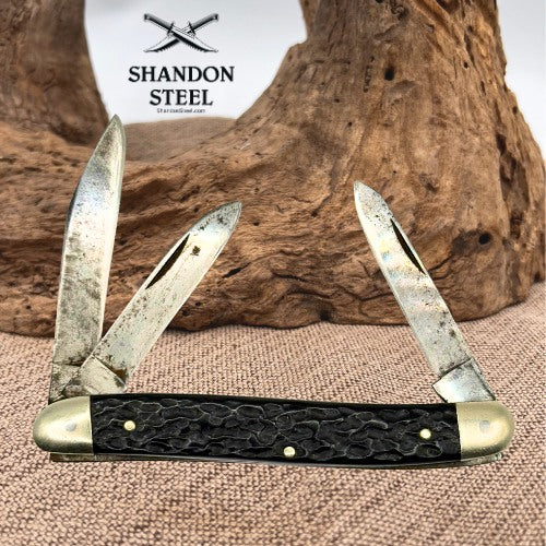 Carl Schlieper German Eye Brand Knife Solingen Germany 3 Blade Pocket Knife (46)