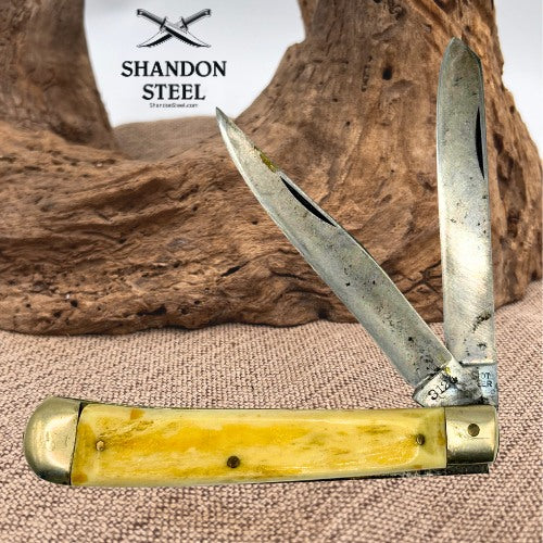 Schmidt & Zilger 3124 Solingen Germany Vintage Two-Blade Trapper PocketKnife 172