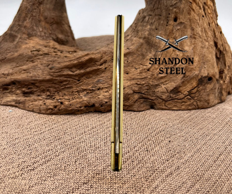 Gerson Co. Knife "Sam Tanksley Trucking" 5.5" Closed Melon Tester France (1)