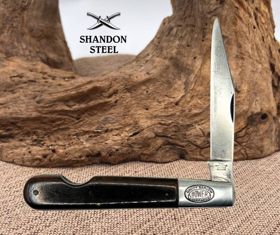 F.A. Bower Imp. Co. Solingen Germany #71 Smooth Bone Daddy Barlow Knife (23)