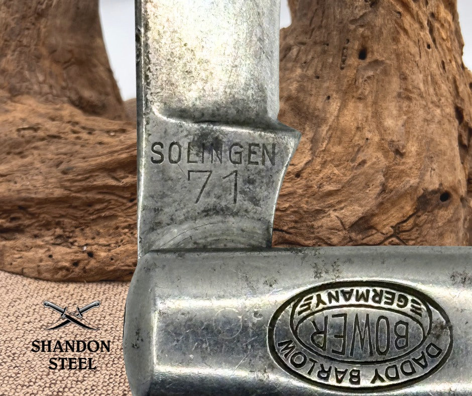 F.A. Bower Imp. Co. Solingen Germany #71 Smooth Bone Daddy Barlow Knife (23)