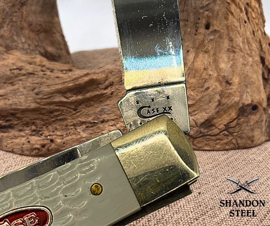 Case XX USA Gray Synthetic 2 Blade Trapper Folding Pocket Knife 6254 SS  (26) *preowned