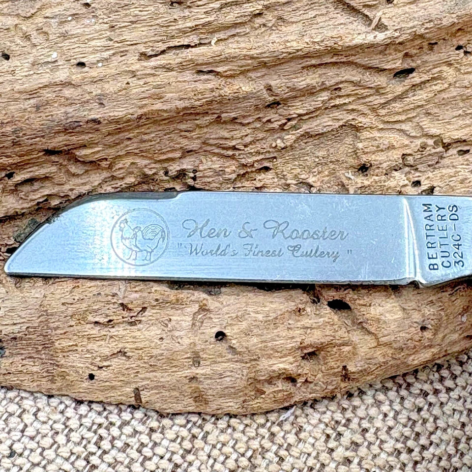 HEN & ROOSTER 324C-DS CONGRESS Pocket Knife Stag Bertram Cutlery Germany (115)