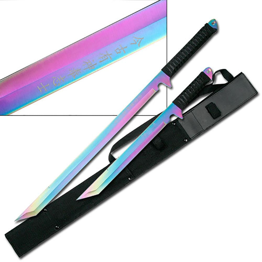 HK-1070RB NINJA SWORD 27" AND 18" OVERALL, TWIN SWORD