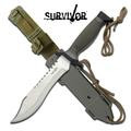 SURVIVOR HK-6001S SURVIVAL KNIFE 12" OVERALL