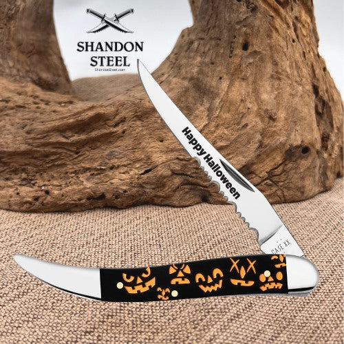 Case XX™ Halloween Black Synthetic Medium Texas Toothpick (210094 SS) with Gift Tin 13364