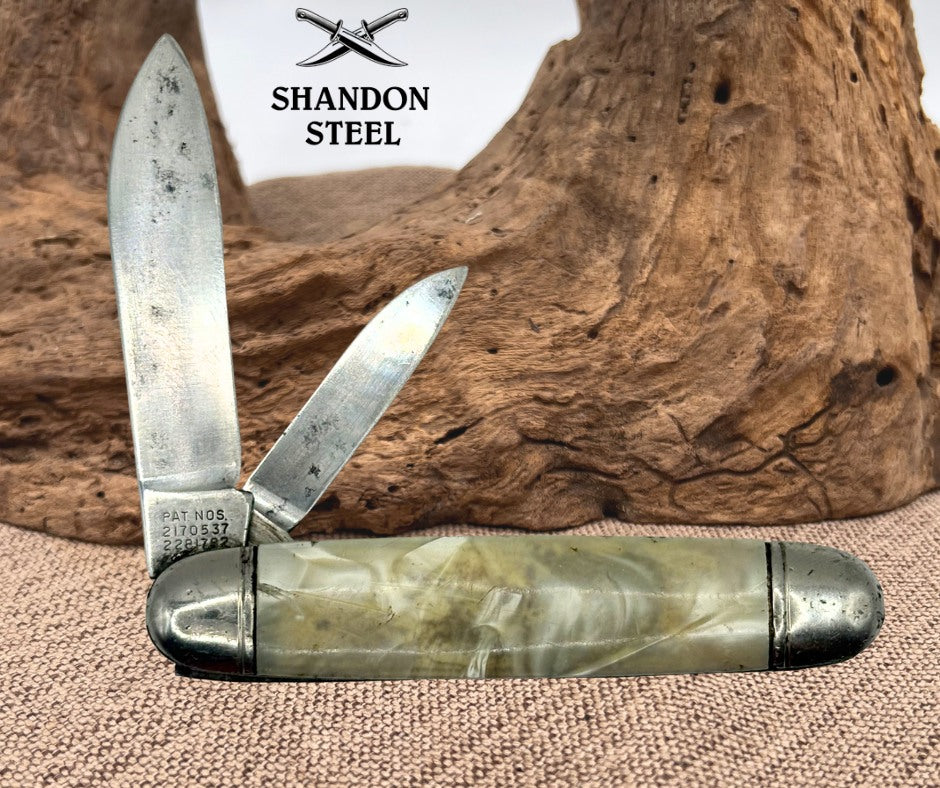 Hammer Brand Cigar Jack 3-3/8" Closed Cracked Ice Handles CS Knife USA (152)