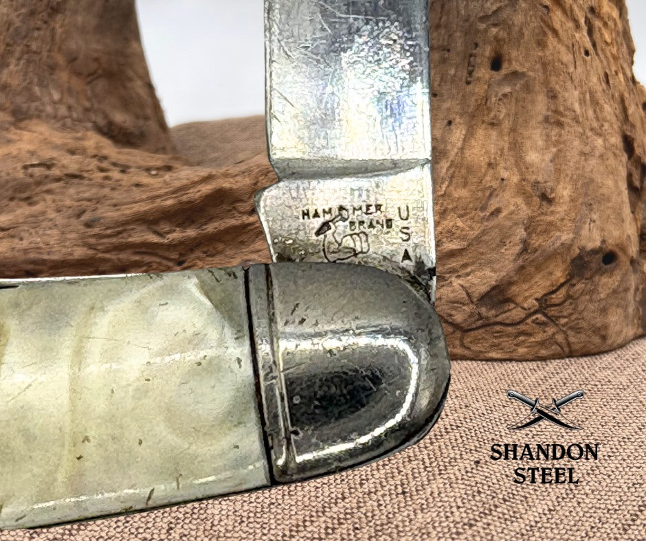 Hammer Brand Cigar Jack 3-3/8" Closed Cracked Ice Handles CS Knife USA (152)
