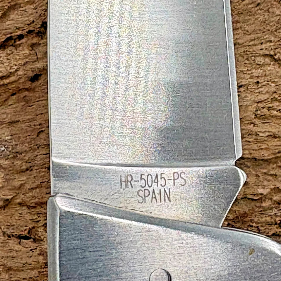 Hen & Rooster Drop Point Bone Lock Back Folding Pocket Knife HR-5045-PS (120)