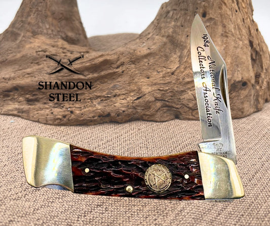 Hen & Rooster 1984 National Collectors Lock Back Folding Pocket Knife #5754 (6)