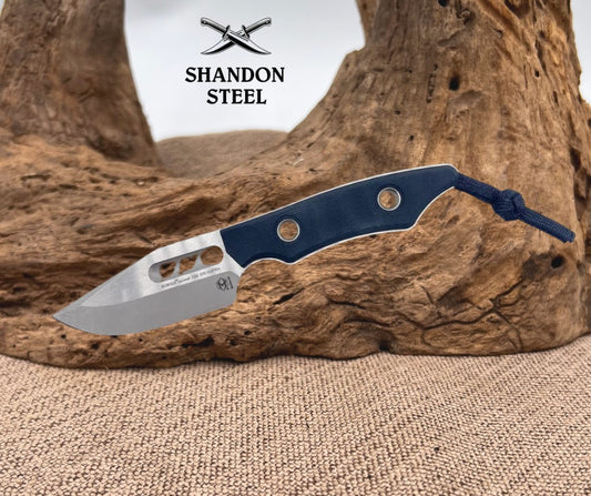Heretic Kobold H065-5A-BLK-G10 – 2.8" MagnaCut Battleworn Fixed Blade (Black G10)