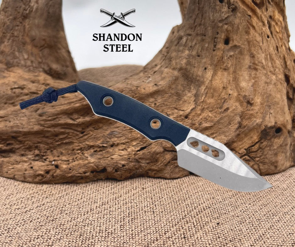 Heretic Kobold H065-5A-BLK-G10 – 2.8" MagnaCut Battleworn Fixed Blade (Black G10)