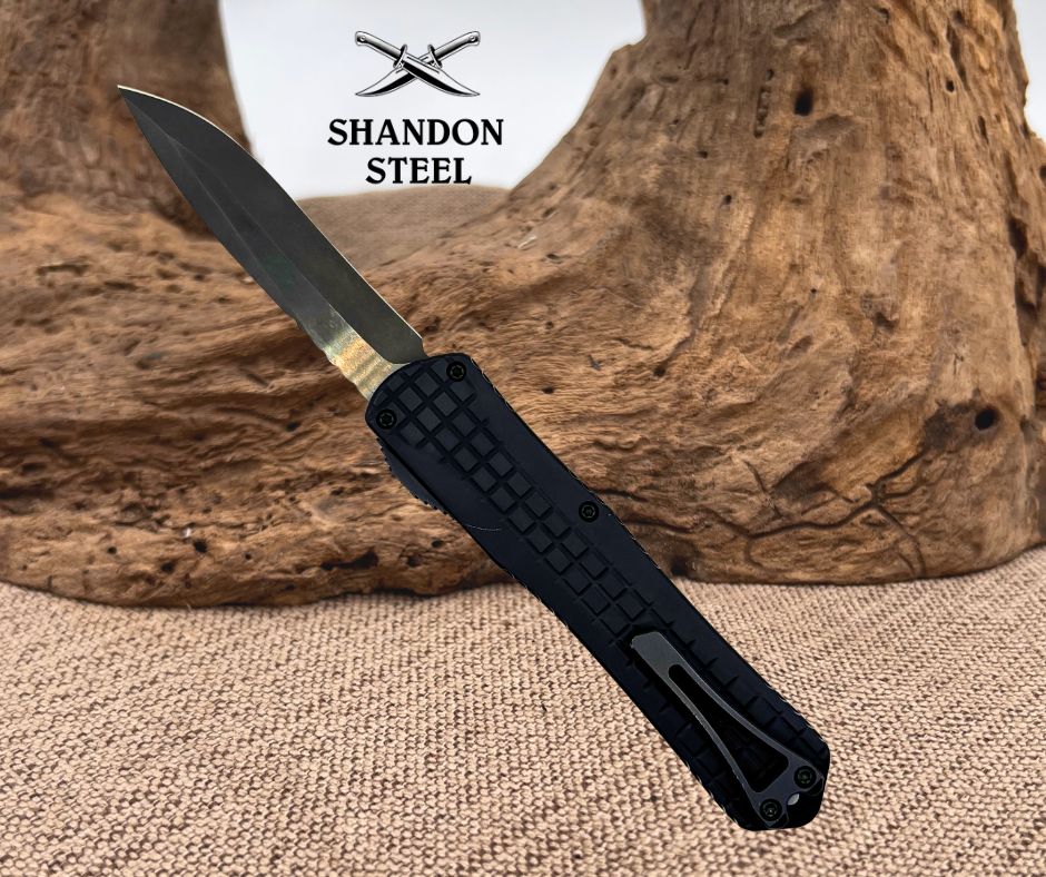 Heretic Knives Manticore X Black Frag Handle & DLC Recurve MagnaCut H033F-6A