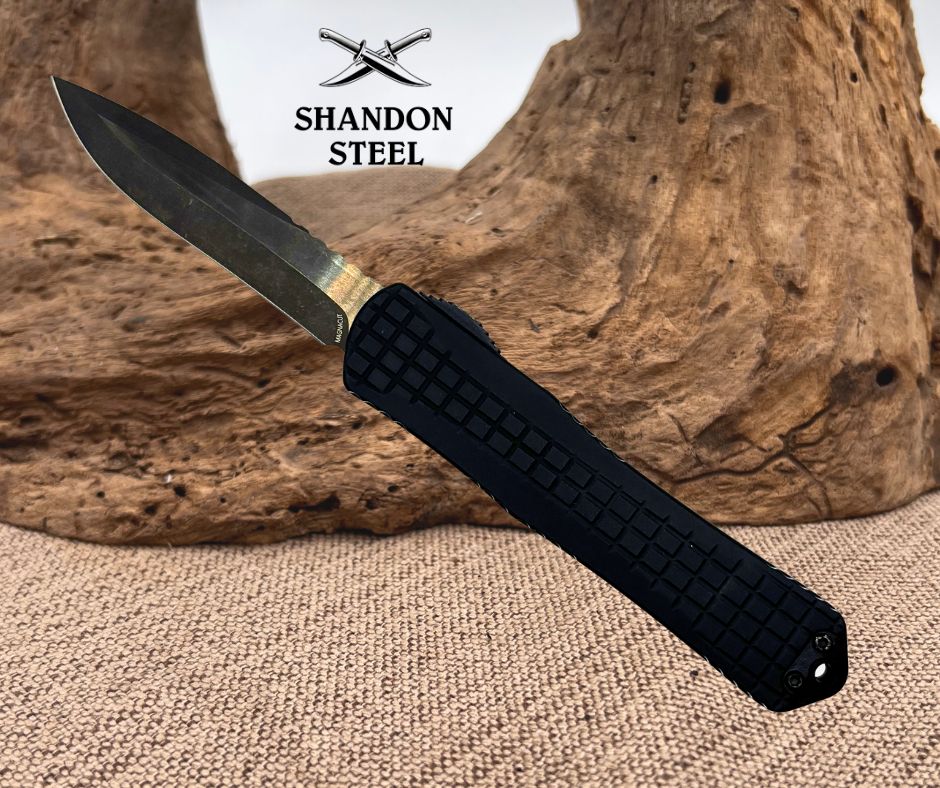 Heretic Knives Manticore X Black Frag Handle & DLC Recurve MagnaCut H033F-6A