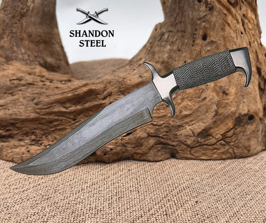 Hibben Highlander Bowie Damascus GH627D