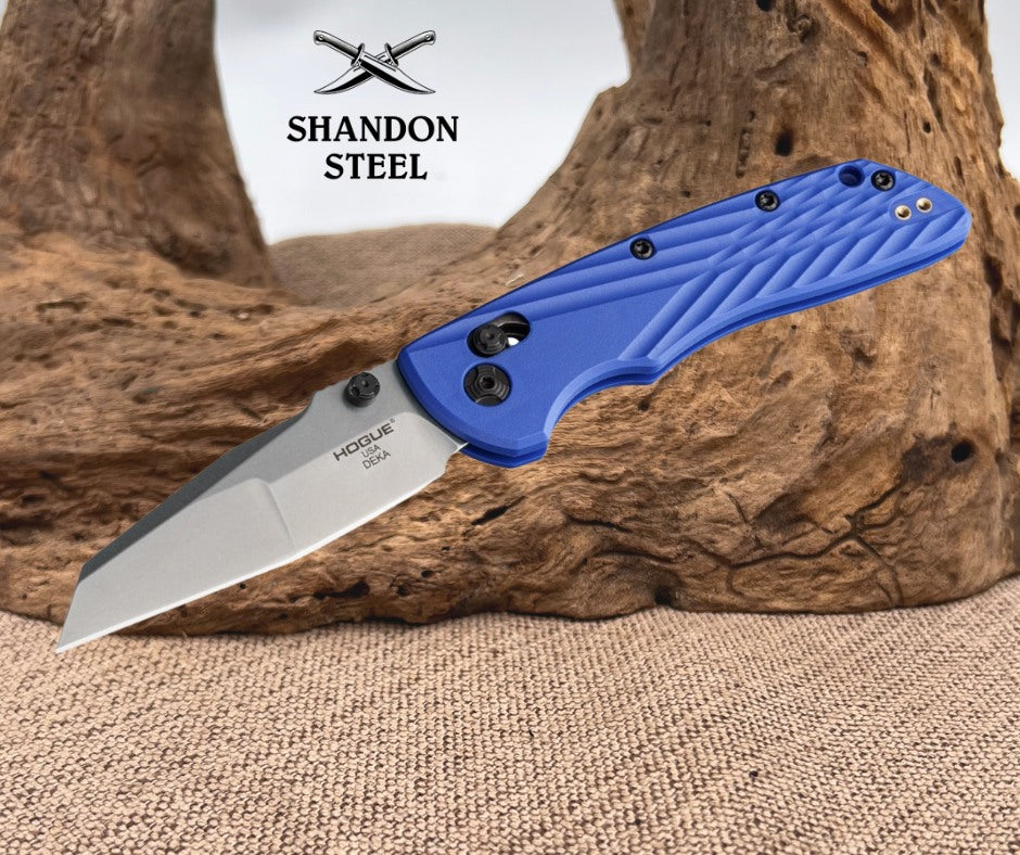 Hogue Deka® Manual Folder Blue Polymer Frame 24363