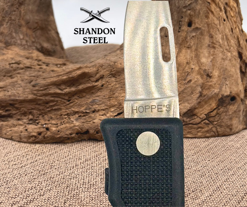 Hoppe's Shooters Knife Vintage 1980s Blackie Collins Multi Function Tool (75)