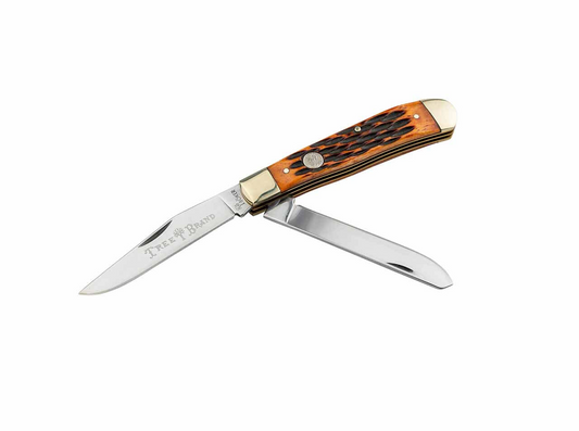 Boker Traditional Series 2.0 Trapper Jigged Brown Bone 110812